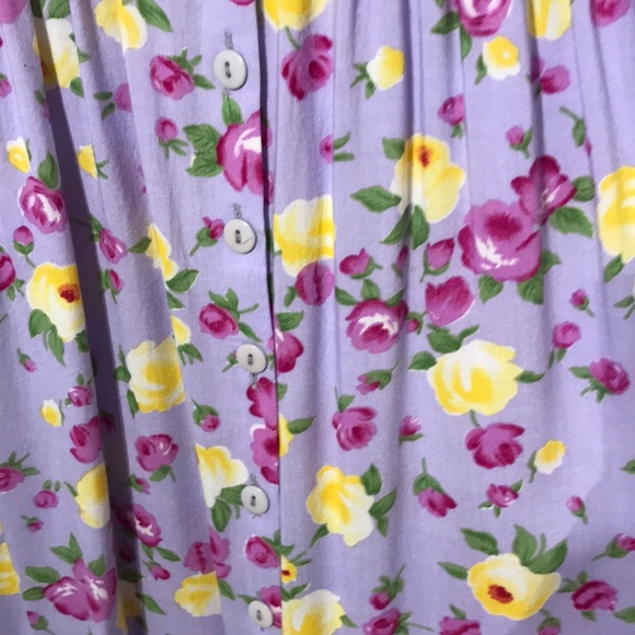 Vintage floral buttons down dress - Picture 4 of 12